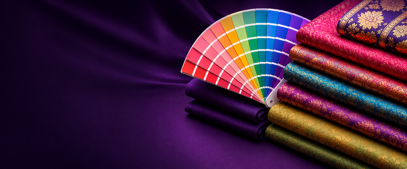 TextileTone Color QC Device with colorful Indian sarees